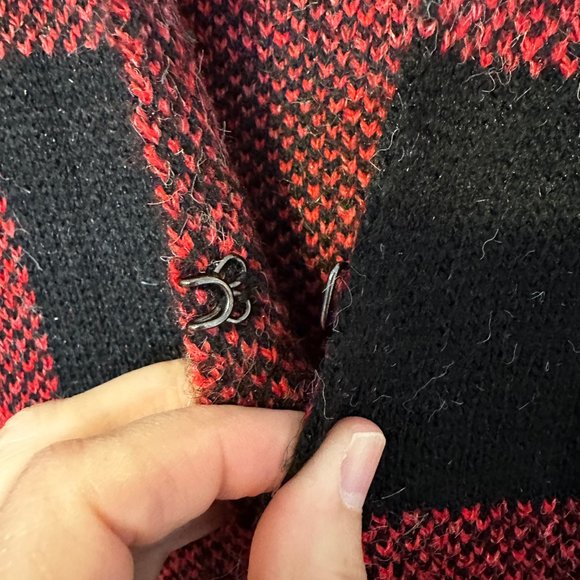 FDJ French Dressing Jeans Red/Black Coat with hood - Picture 4 of 5